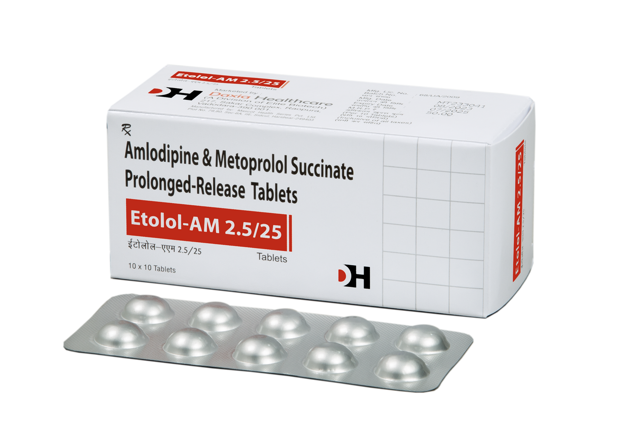 ETOLOL-AM 2.5/25 TAB – Daxia Healthcare